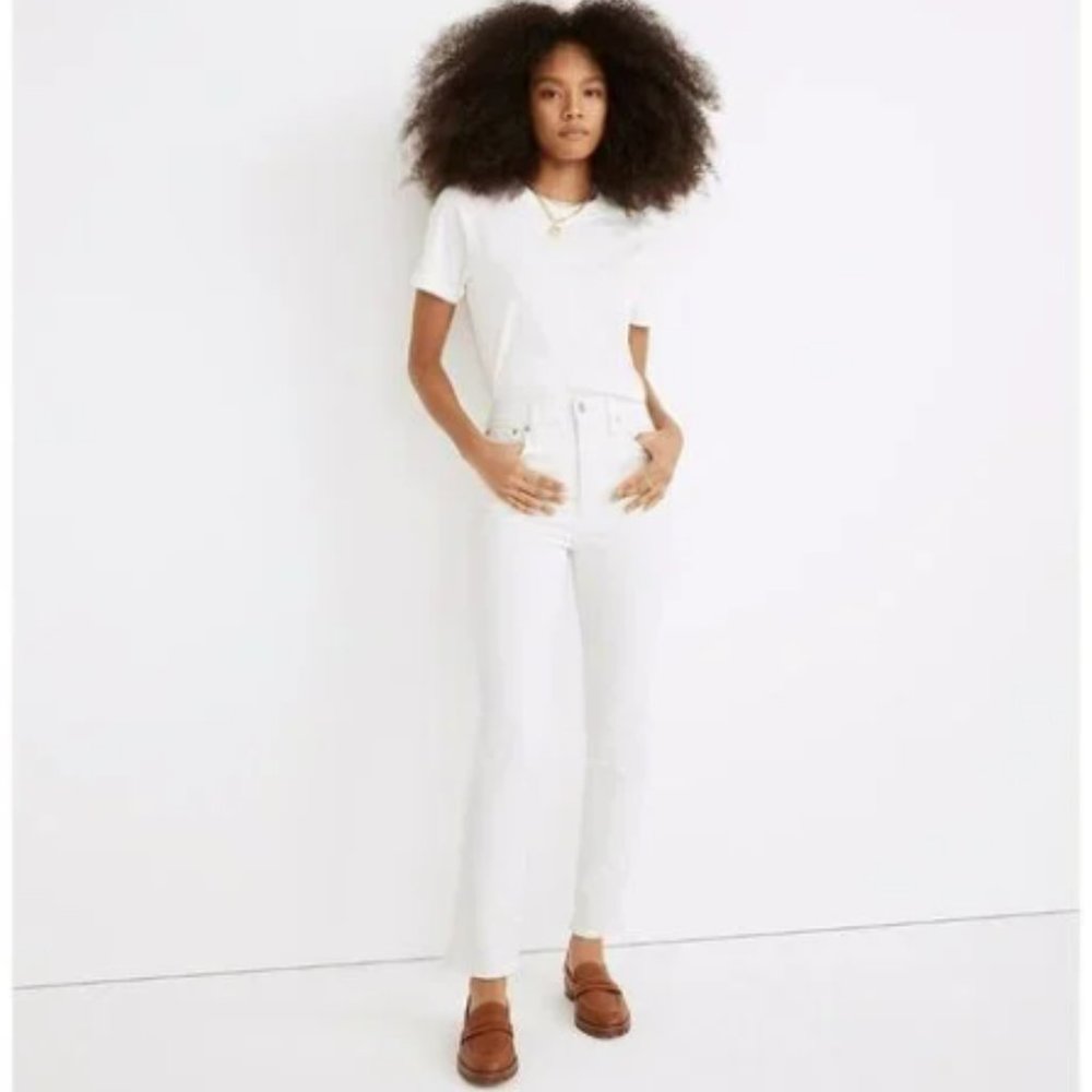 Women's Madewell Perfect Vintage Jean - White - Size US 28